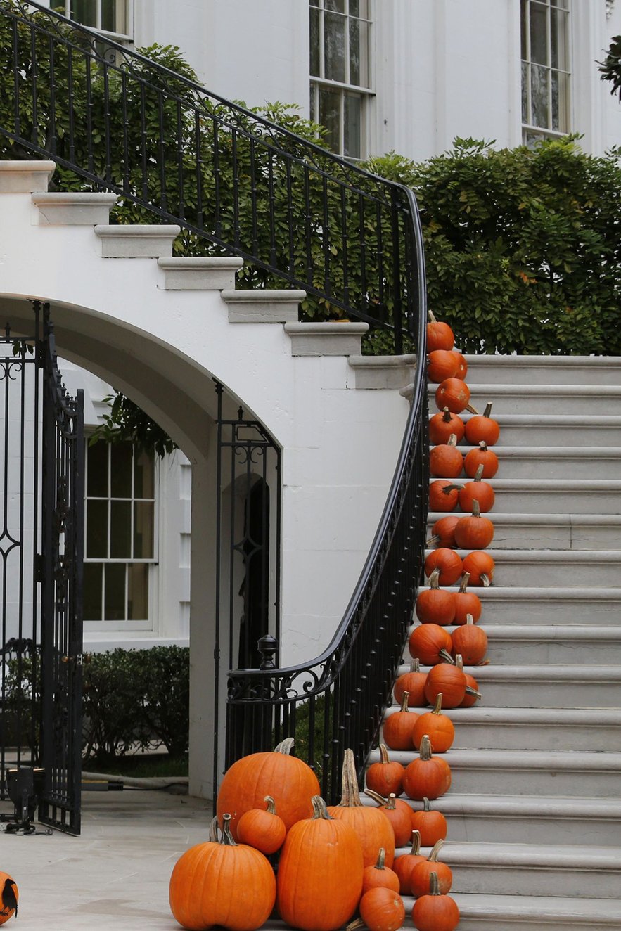 Staircase Pumpkins