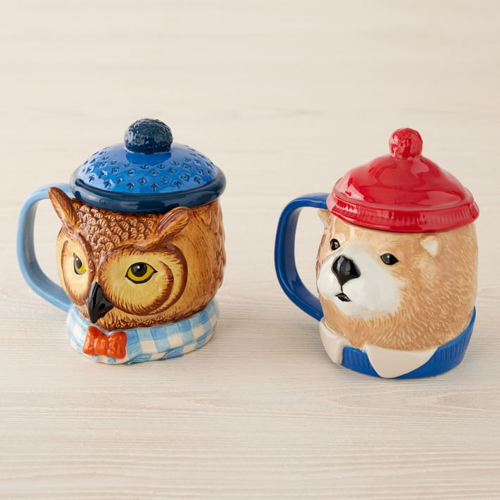 dapper animal mugs